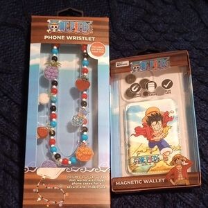 One piece Anime Manga  Colorful Phone Wristlet and Magnetic Wallet